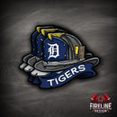 MLB Fire Helmet Sticker - 3 PACK-28