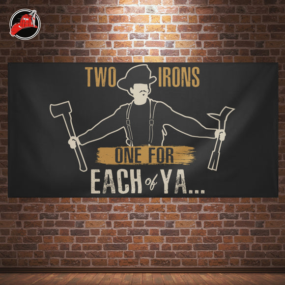 Doc Holiday "Two Irons" Flag