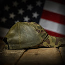 Vintage Frog Skin Camo American Flag Range Hat-4