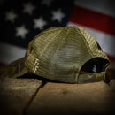 Vintage Frog Skin Camo American Flag Range Hat-5