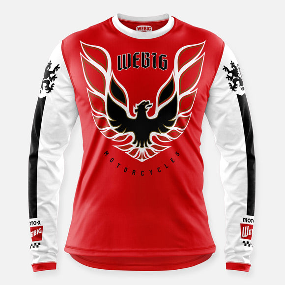 SCREAMIN CHICKIN JERSEY RED-WHITE