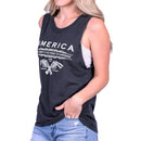 Women's Unalienable Rights Muscle Tank - Pewter-3