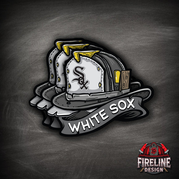 MLB Fire Helmet Sticker - 3 PACK