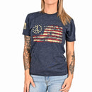Women's 2A Betsy Ross Flag Patriotic Boyfriend Fit T-Shirt-1