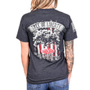 Women's Boyfriend Fit Tree of Liberty Patriotic Tshirt-2