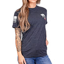 Women's Boyfriend Fit Tree of Liberty Patriotic Tshirt-4