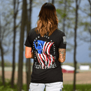 Women's Dangerous Freedom Over Peaceful Slavery Patriotic Boyfriend Fit T-Shirt-1