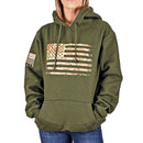 Women's Heavyweight Oversized Arid Camo Flag Hoodie (OD Green)-1