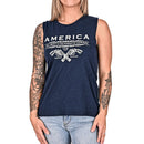 Women's Unalienable Rights Muscle Tank - Midnight Navy-3