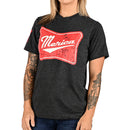 Women's 'Merica Patriotic Boyfriend Fit T-Shirt - Heather Charcoal-4