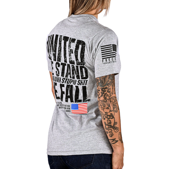 Women's United We Stand Patriotic Boyfriend Fit T-Shirt