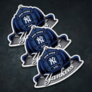 MLB (AL) Fire Helmet Stickers - 3 Pack-7