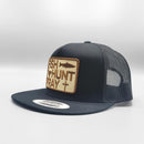 Fish Hunt Pray Christian (Brown) Trucker Hat-7