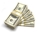 Money Prop - Series 2000 $100's Aged-Look $50,000 Blank Filler 5-Stack Package-2