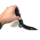 12 Inch Rubber Army M9 Tactical Bayonet Knife Black Stunt Prop with Sheath-4
