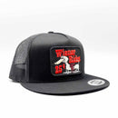 Wiener Rides 25 Cents All Black Trucker Hat-6