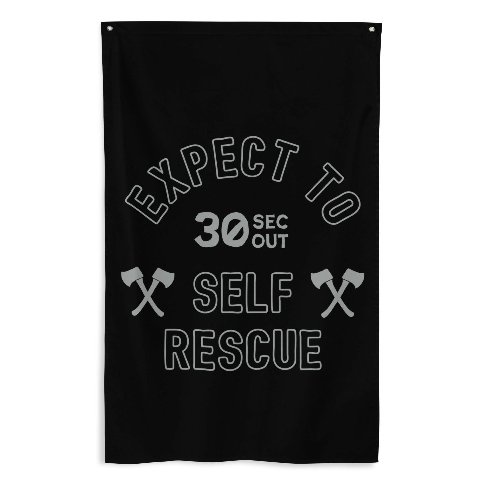 Flag - Expect To Self Rescue (Hatchet) | American Fire Brigade