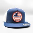 USA Ironworkers "We Build America" Union Welder Navy Trucker Hat-4