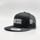 Loud Pipes Biker Trucker Hat-6