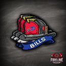 NFL Fire Helmet Sticker - 3 PACK-2