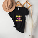 🍾 Team Bride & The Bride 💍 Bachelorette Party Matching V-Neck T-Shirts-2