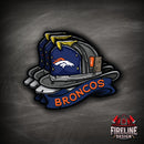 NFL Fire Helmet Sticker - 3 PACK-6
