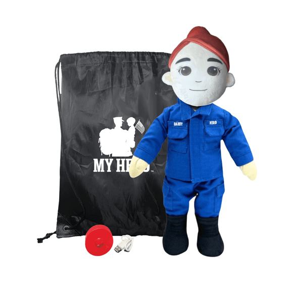 Coast Guard Daddy Doll | Military Doll | Recordable Gift