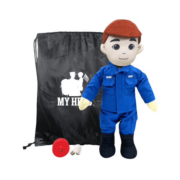 Coast Guard Daddy Doll | Military Doll | Recordable Gift