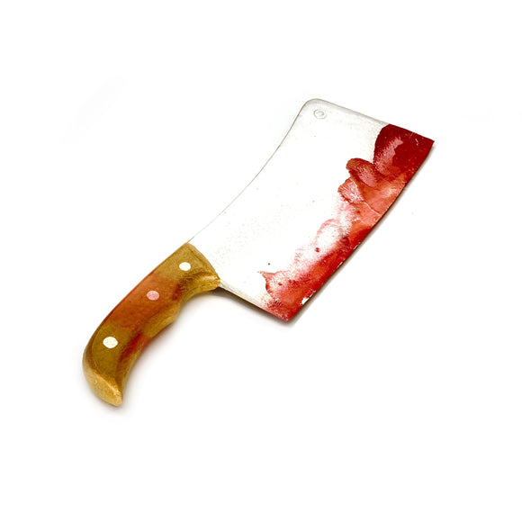 Foam Rubber Lightwood Handle Medium Butcher's Cleaver Prop