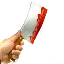Foam Rubber Lightwood Handle Medium Butcher's Cleaver Prop-12