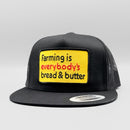Farming is Everyone's Bread & Butter Farmer Trucker Hat-3