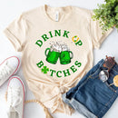 Cheers F*ckers, Drink Up B*tches Saint Paddy Couples T-Shirt-13