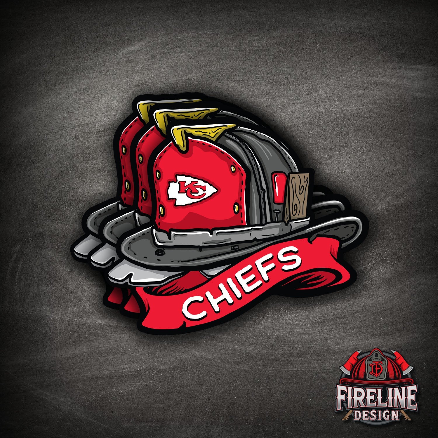 NFL Fire Helmet Sticker