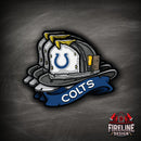 NFL Fire Helmet Sticker - 3 PACK-13