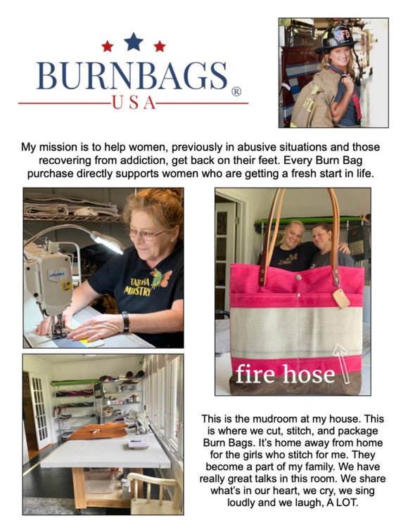 Crossbody Burn Bag- Peony Pink