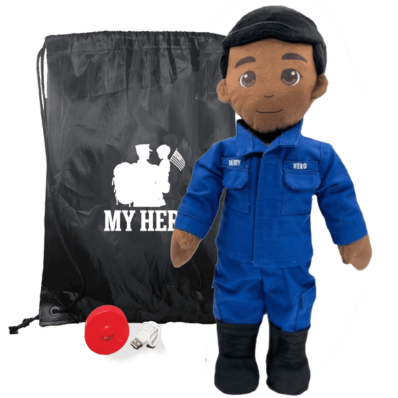 Coast Guard Daddy Doll | Military Doll | Recordable Gift