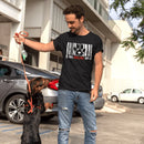 100% Dog Love Barcode With Paw Pet Lover Tee-2