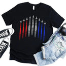 Air Force Flyover Red White And Blue for Adult and Kids T-shirt-1
