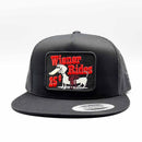Wiener Rides 25 Cents All Black Trucker Hat-3