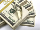 Money Prop - Series 2000 $100's Aged-Look $50,000 Blank Filler 5-Stack Package-3