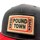 Pound Town Funny Retro Trucker Hat-2