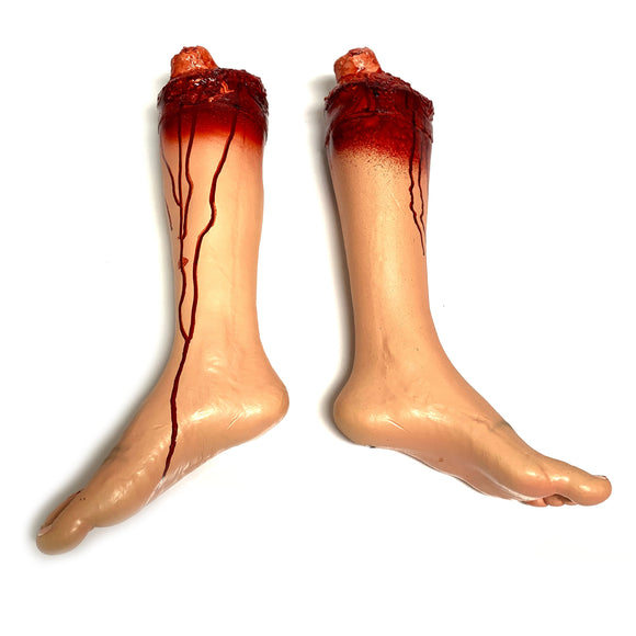 Foam Rubber and Vinyl Bloody Severed Foot Stump