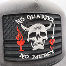 Blackbeard Pirate No Quarter, No Mercy Patriotic Trucker Hat-2