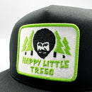 Bob Ross Happy Little Trees Retro 80s Trucker-2