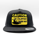 Beavers "Caution Slippery When Wet" Funny Trucker Hat-1