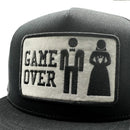 Game Over Funny Bride & Groom Marriage Trucker-2
