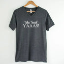 💍 I Said YAAAS Bachelorette Crew Party 🍾 Matching V-Neck T-Shirts-5