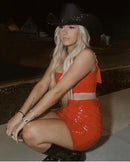 "Blacked Out" square style hat- underneath brim only-1