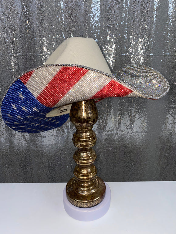 The "America" Hat on Sand Squared Styled Hat