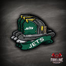 NFL Fire Helmet Sticker - 3 PACK-30
